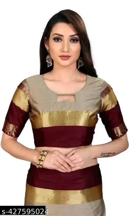 Hathi Design Silk Saree (Hathi Saree) - Image 4