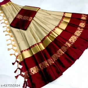 Hathi Design Silk Saree (Hathi Saree)